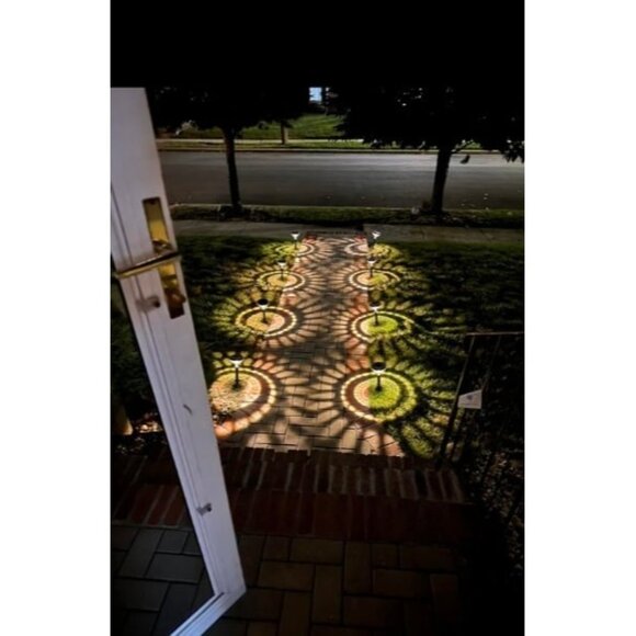 Bright Solar Pathway Lights 6 Pack,Color Changing+Warm White LED Solar Lights - Picture 4 of 4